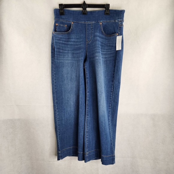 Style & Co. Denim - Style & Co Wide Leg Capri Crop Jean Denim Pants Womens Size L New